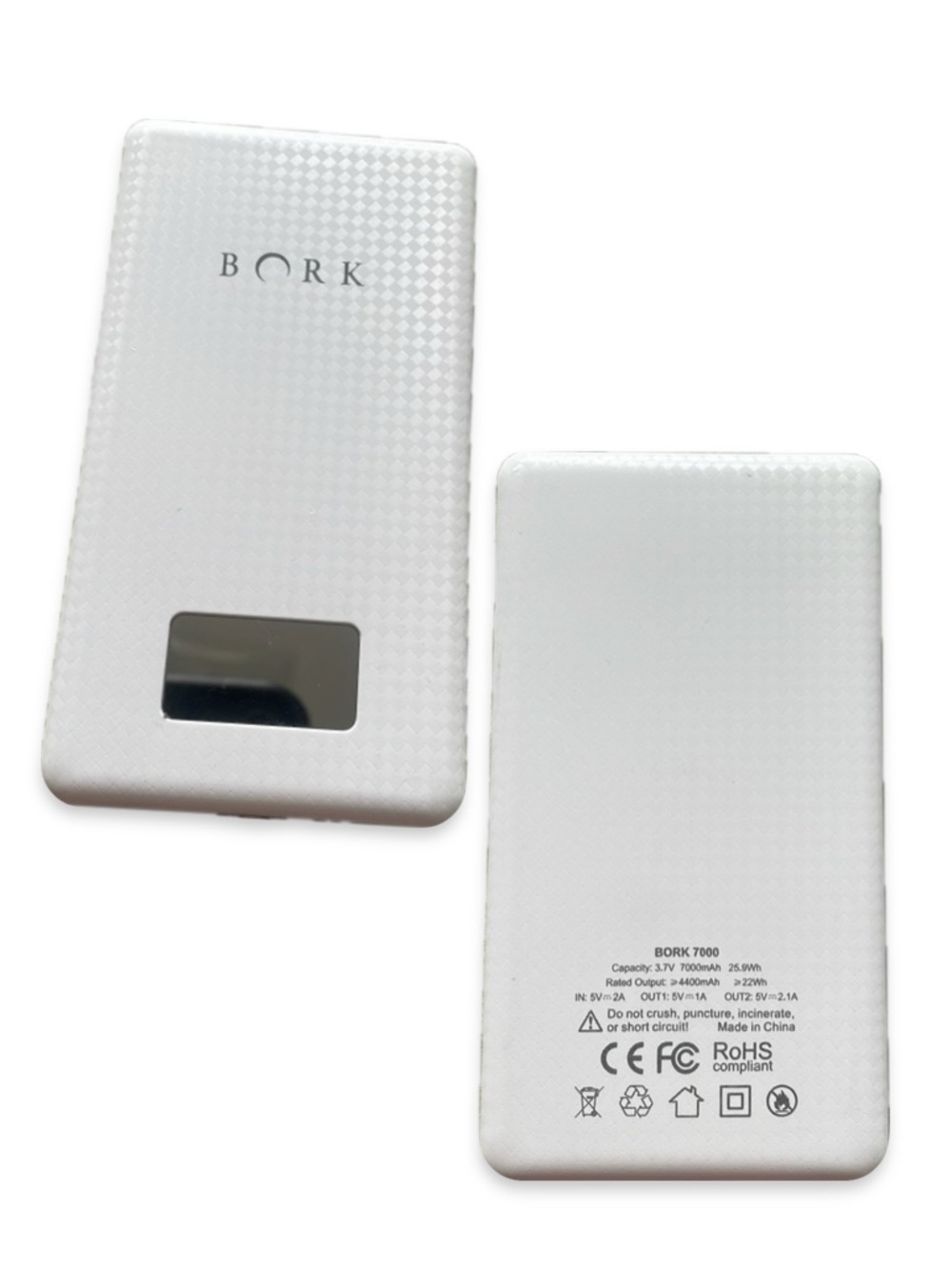 Bork 7000 White 4400mAh Portable Power Bank